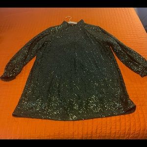 Green mod inspired dress